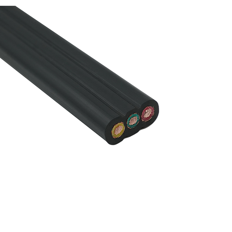 Bakrena jezgra PVC izolirana PVC plaštom oklopljena ravni kabel za dizalo