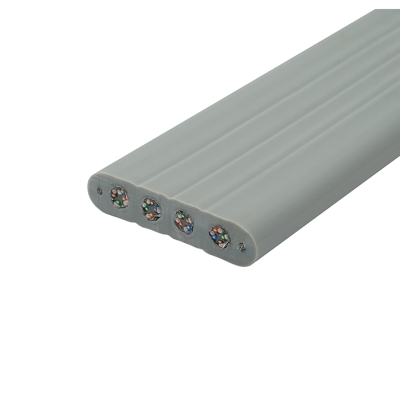 Ravni kabel za dizalo s čeličnom žicom i 4 kabela za spajanje Cat6