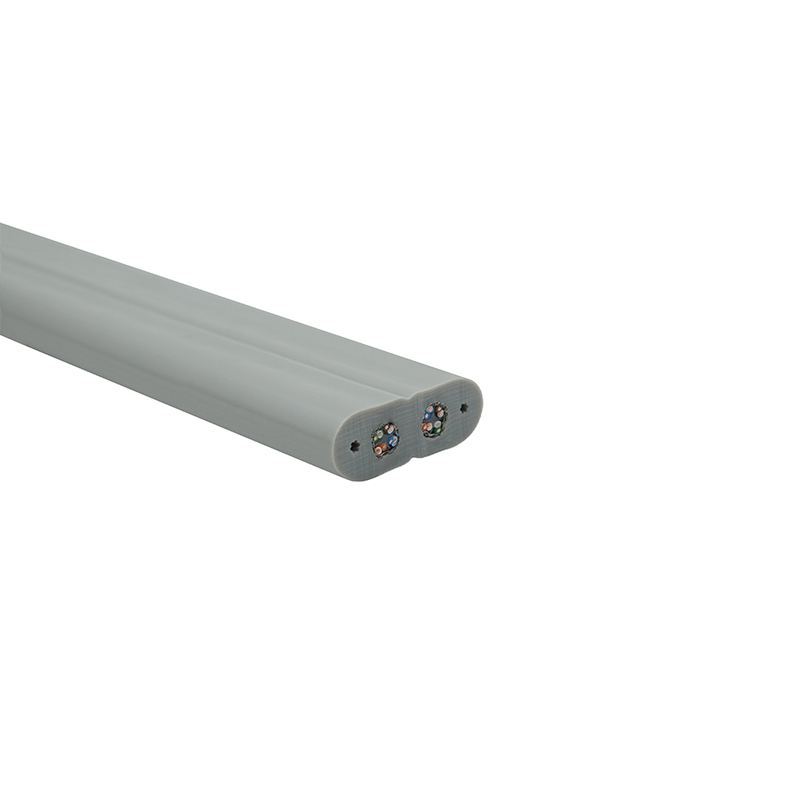 Ravni kabel za dizalo s čeličnom žicom i 2 kabela za spajanje Cat6