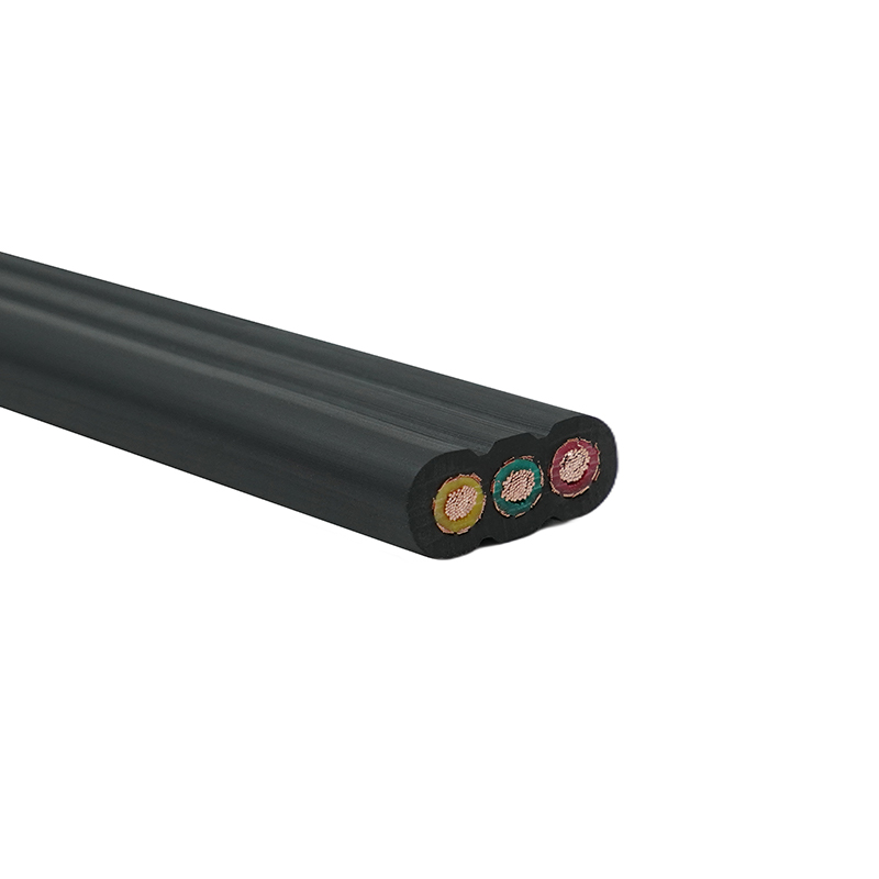 Bakrena jezgra PVC izolirana PVC plaštom oklopljena ravni kabel za dizalo